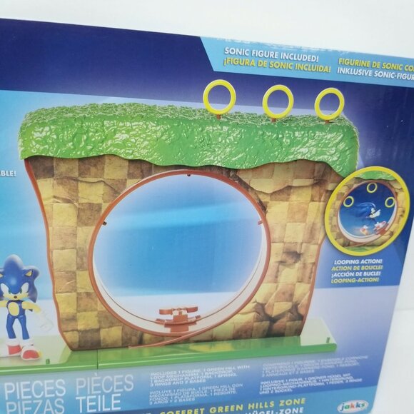 Sonic The Hedgehog 10 Piece Playset With Figure Green Hill Zone Go SEGA 60th New - Picture 4 of 6